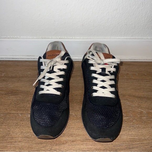 Tommy Hilfiger Black and Brown Retro Sneakers - Picture 3 of 5